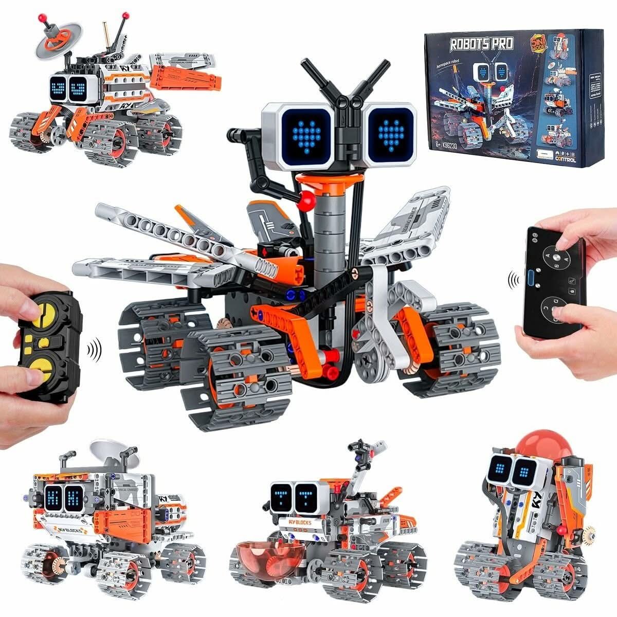 5-in-1 STEM Robot Building Kit
