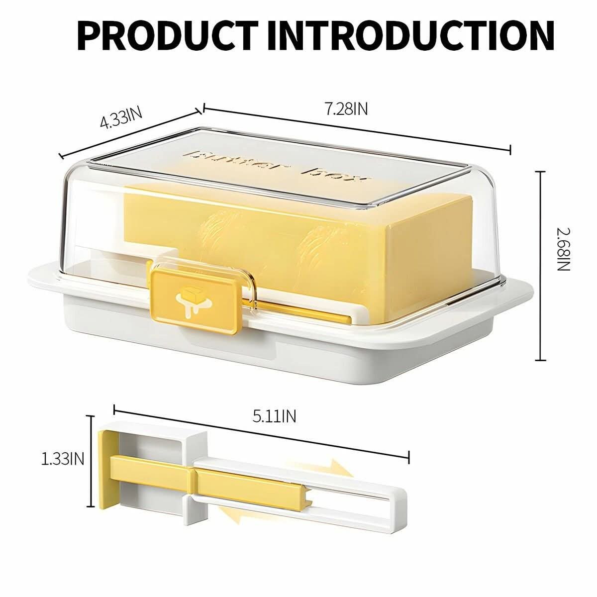 Airtight Butter Storage Box with Measuring Scoop