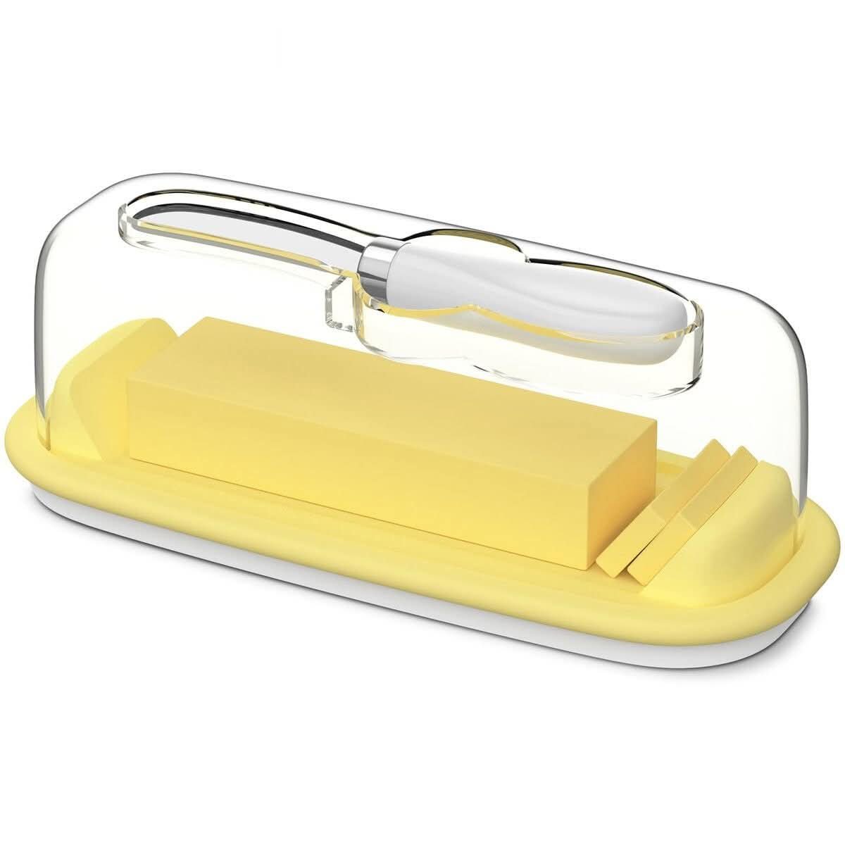 Butter Dish with Lid and Knife