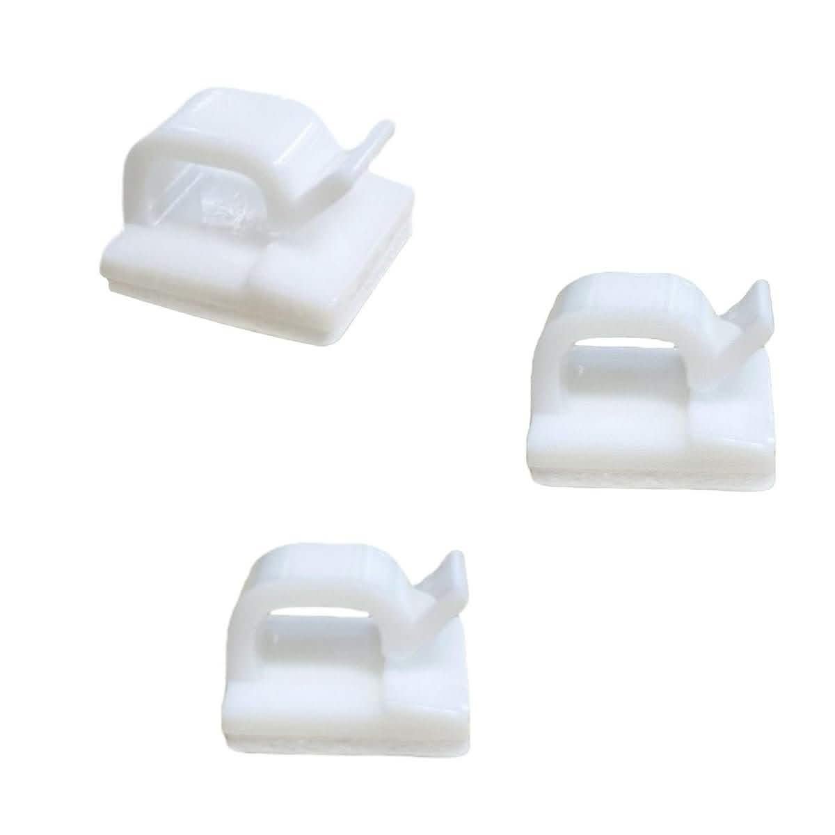 Castaic 50 Piece Adhesive Cable Clips White