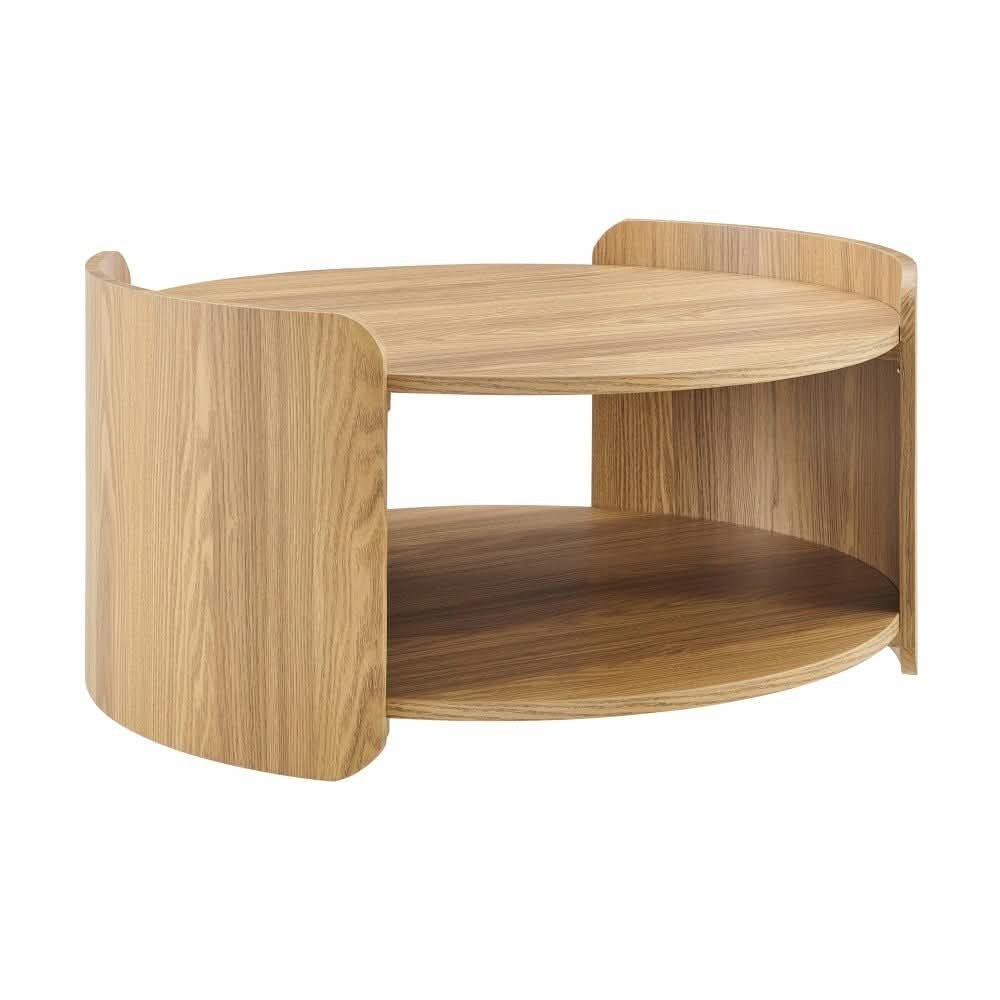 Amara Round Wooden Coffee Table