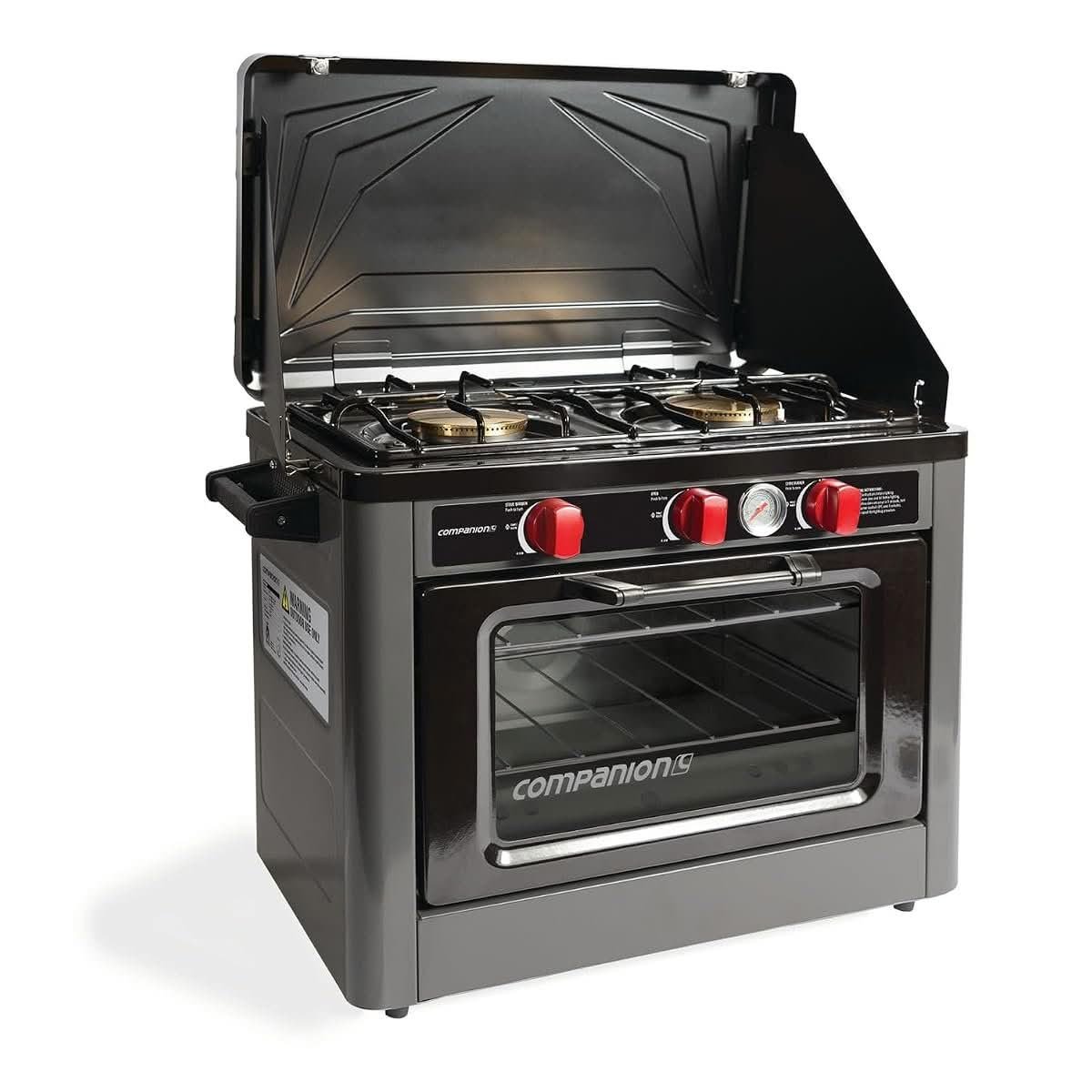 Companion two burner gas oven and cooktop combo for caravan camping