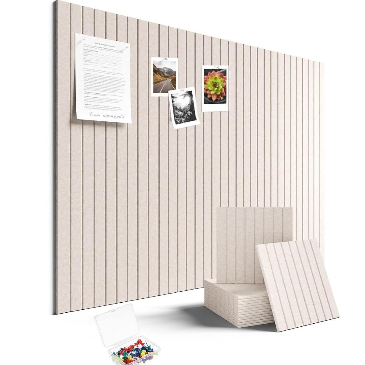 EVONEA Striped Felt Bulletin Board 12 Pack