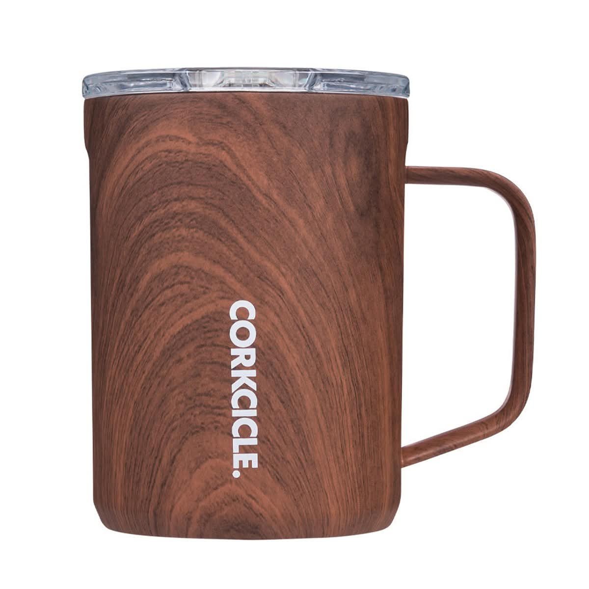 Corkcicle Mug 500ml walnut wood travel coffee mug