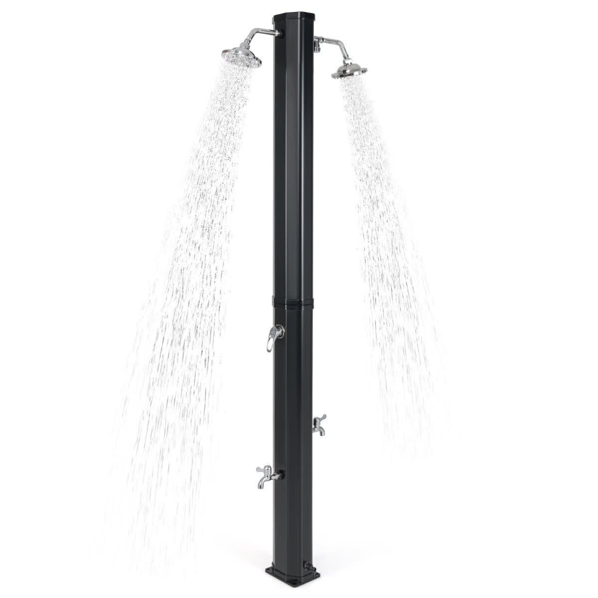 35L Dual-Head Solar Shower Stand