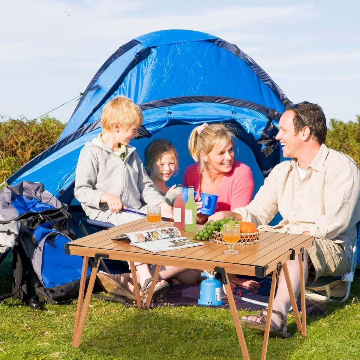 Waterproof Desktop Camping Table with Storage Bag