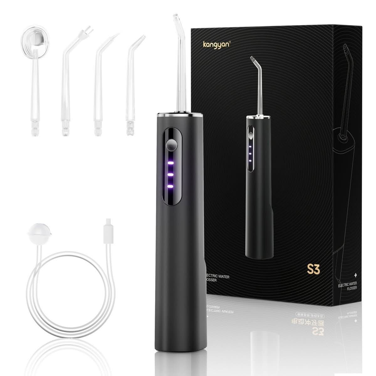 Cordless Water Flosser 3-Mode 4-Tips