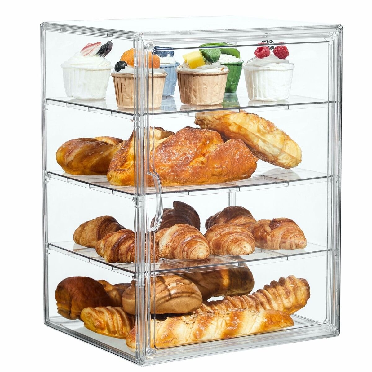 4-Tier Acrylic Bakery Display Case