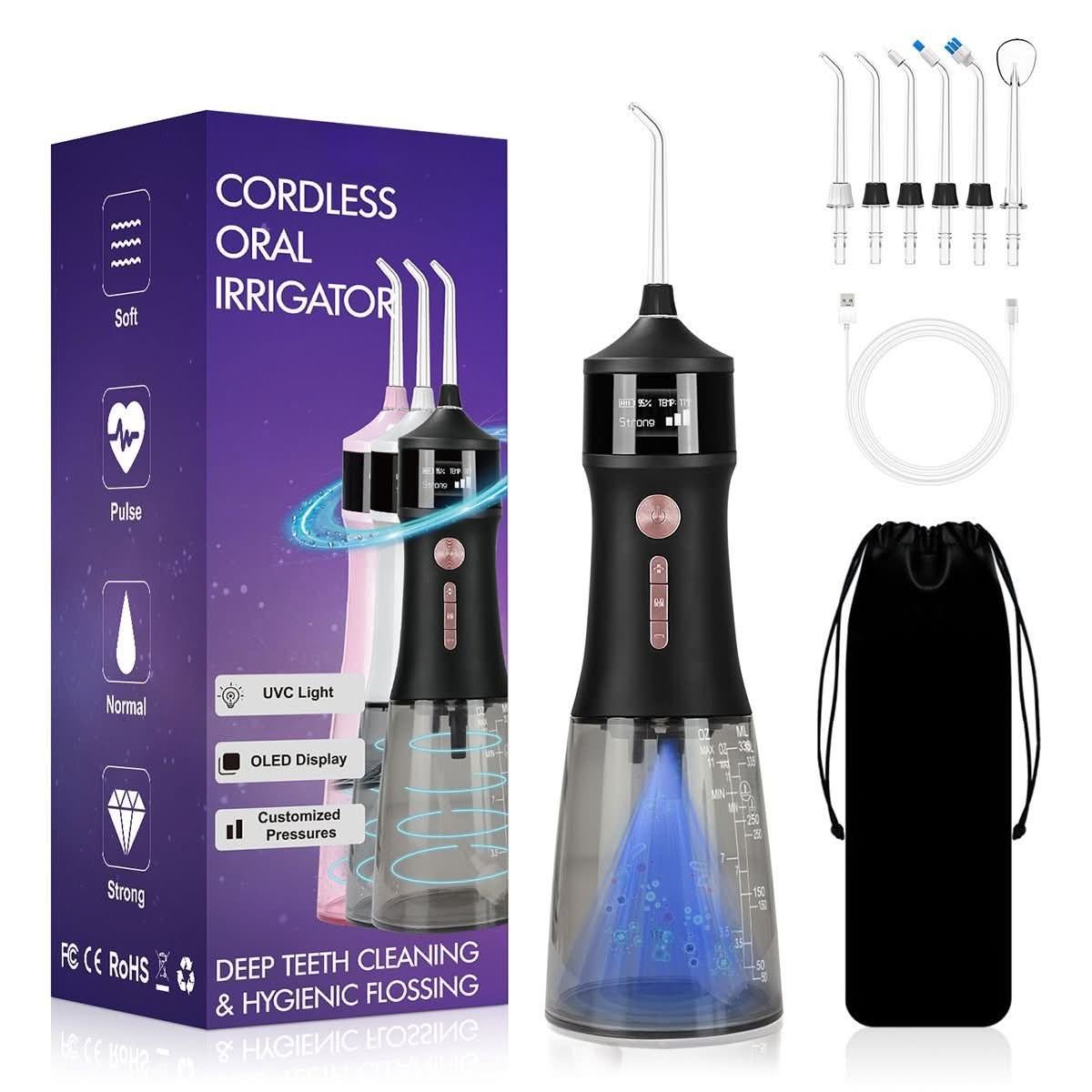 UVC Sanitising Water Flosser with Temperature Detection