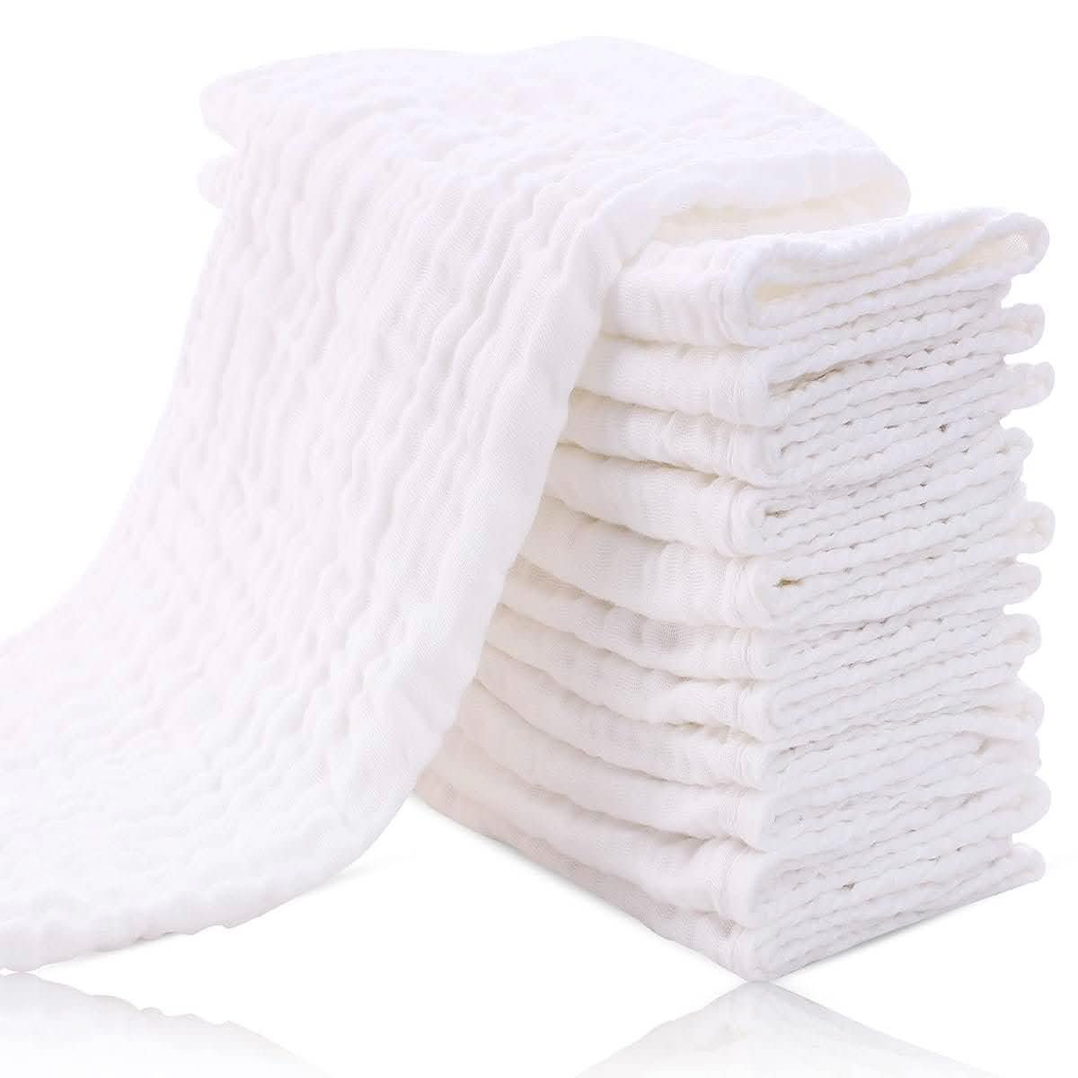 Cute Castle Muslin Burp Cloths