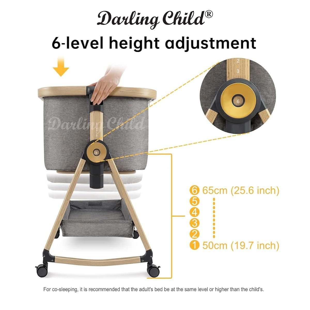 Darling Child foldable co-sleeper bassinet