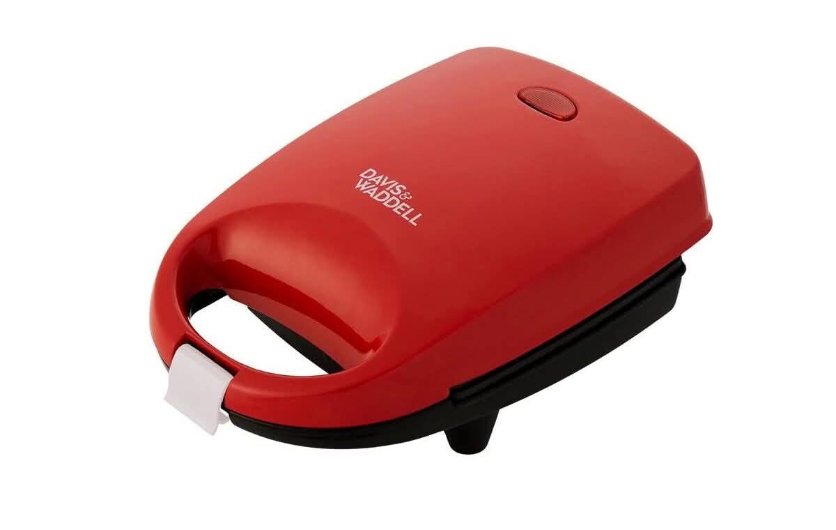 Davis and Waddell electric mini jaffle maker in red