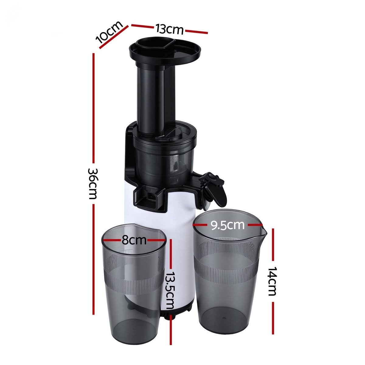 Devanti 130W Slow Juicer Fruit Extractor