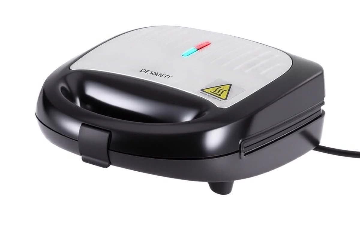 Devanti 3-in-1 sandwich press waffle maker panini press grill 850W