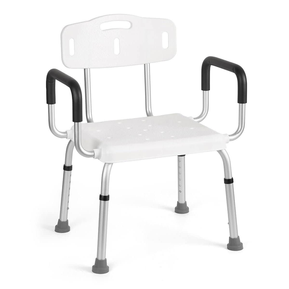 Extra-Wide Shower Chair with Arms and Backrest