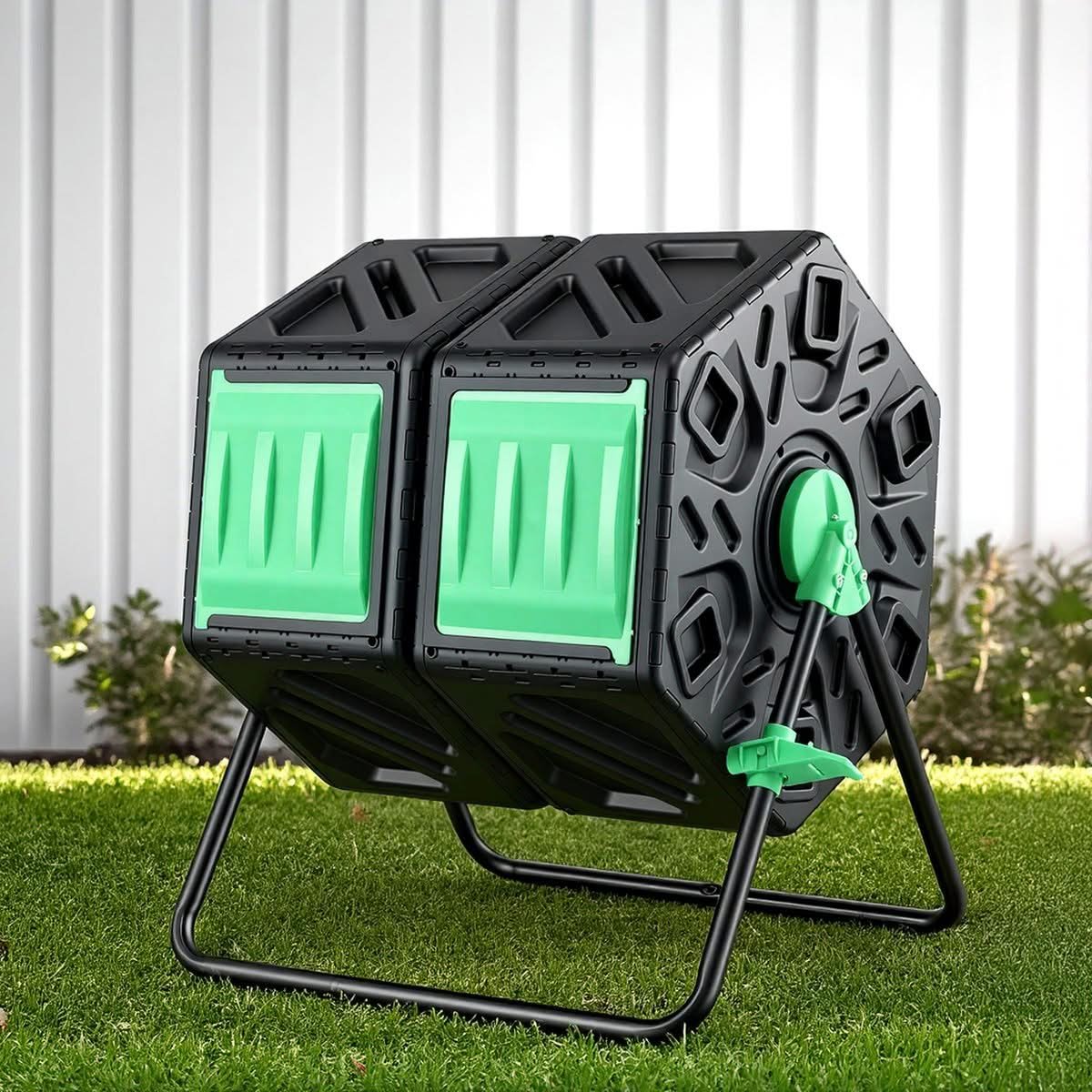 Gardeon 130L Dual-Chamber Compost Tumbler