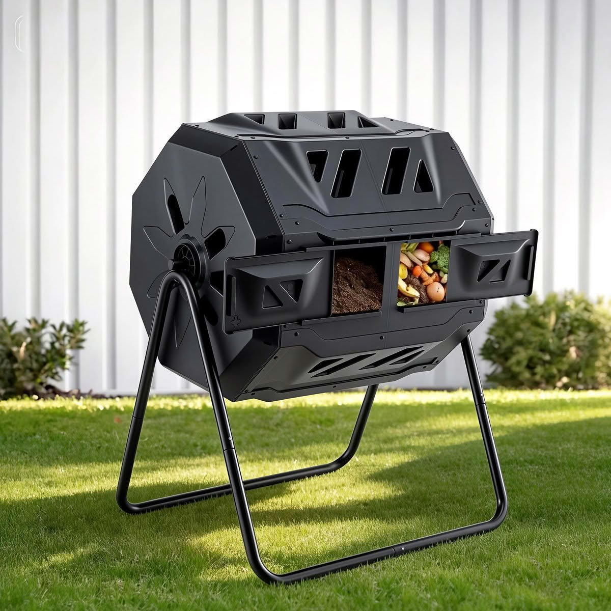 Gardeon 160L Dual-Chamber Compost Tumbler