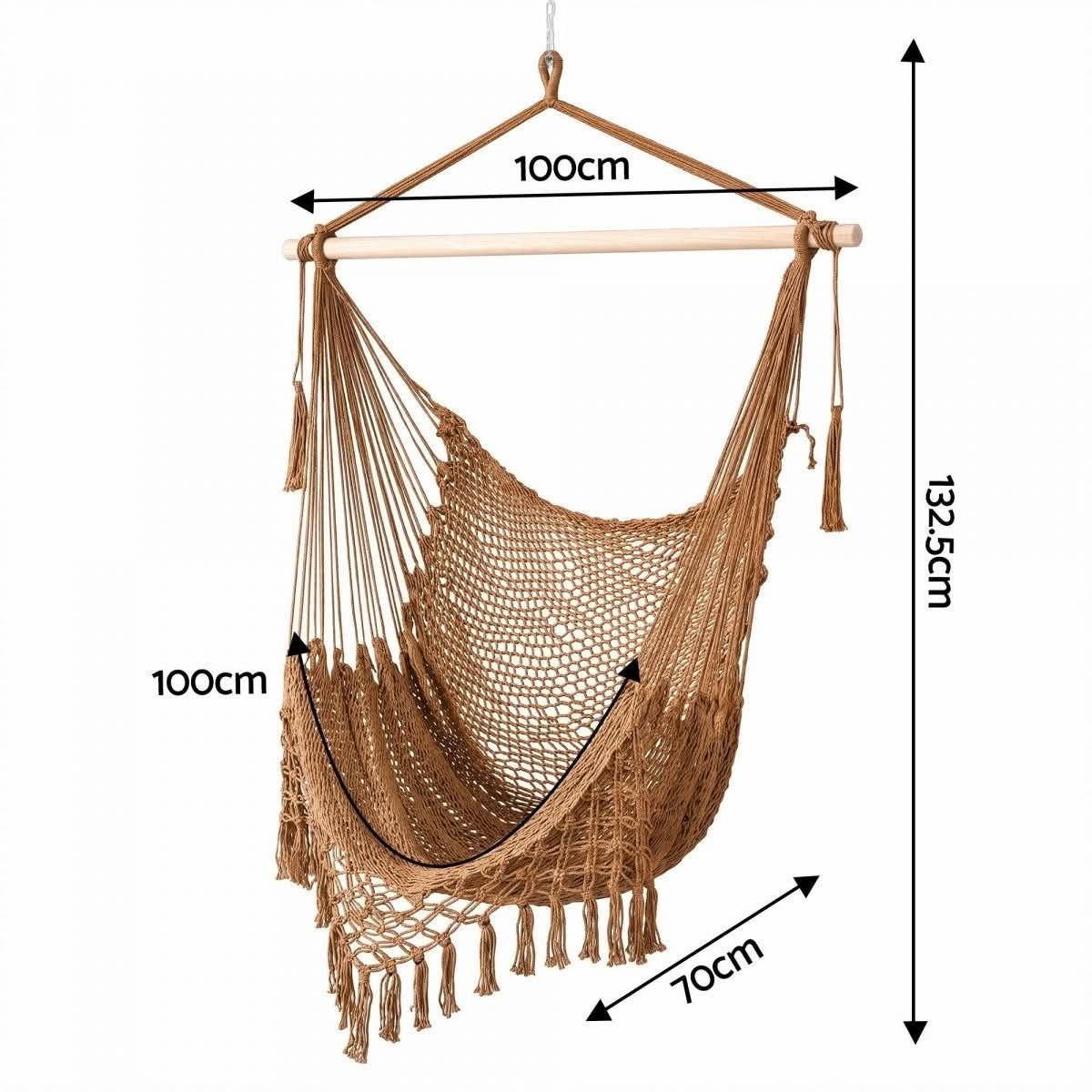 Gardeon Hammock Chair with spreader bar