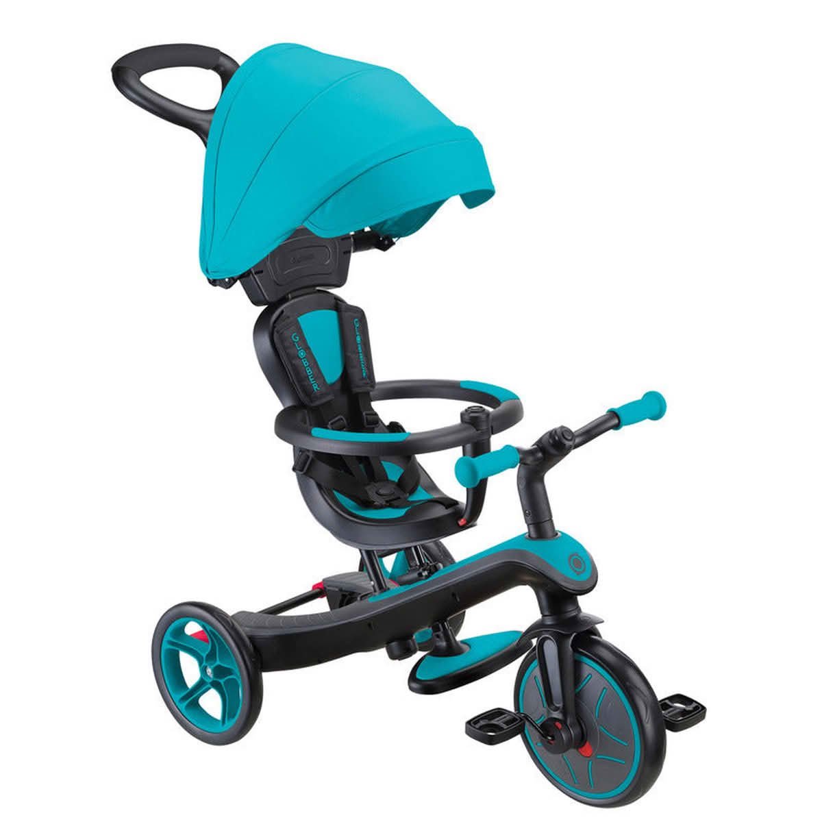 Globber Explorer Trike 4in1 with canopy and parent handle