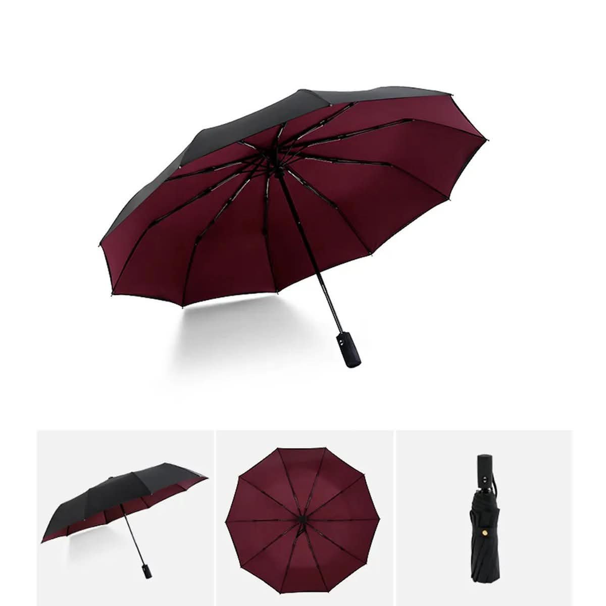 Large portable golf style windproof umbrella