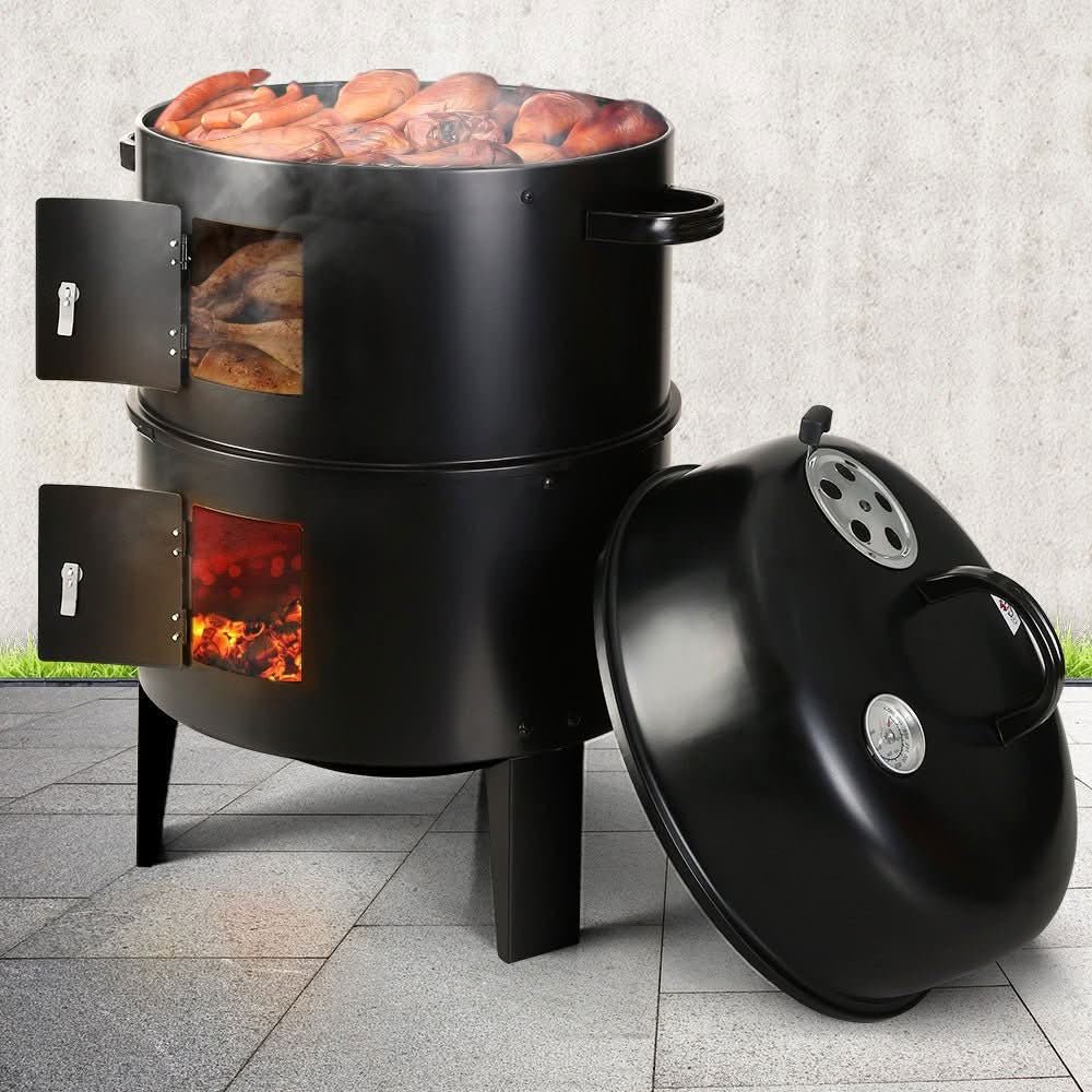 Grillz 3-in-1 Charcoal Smoker