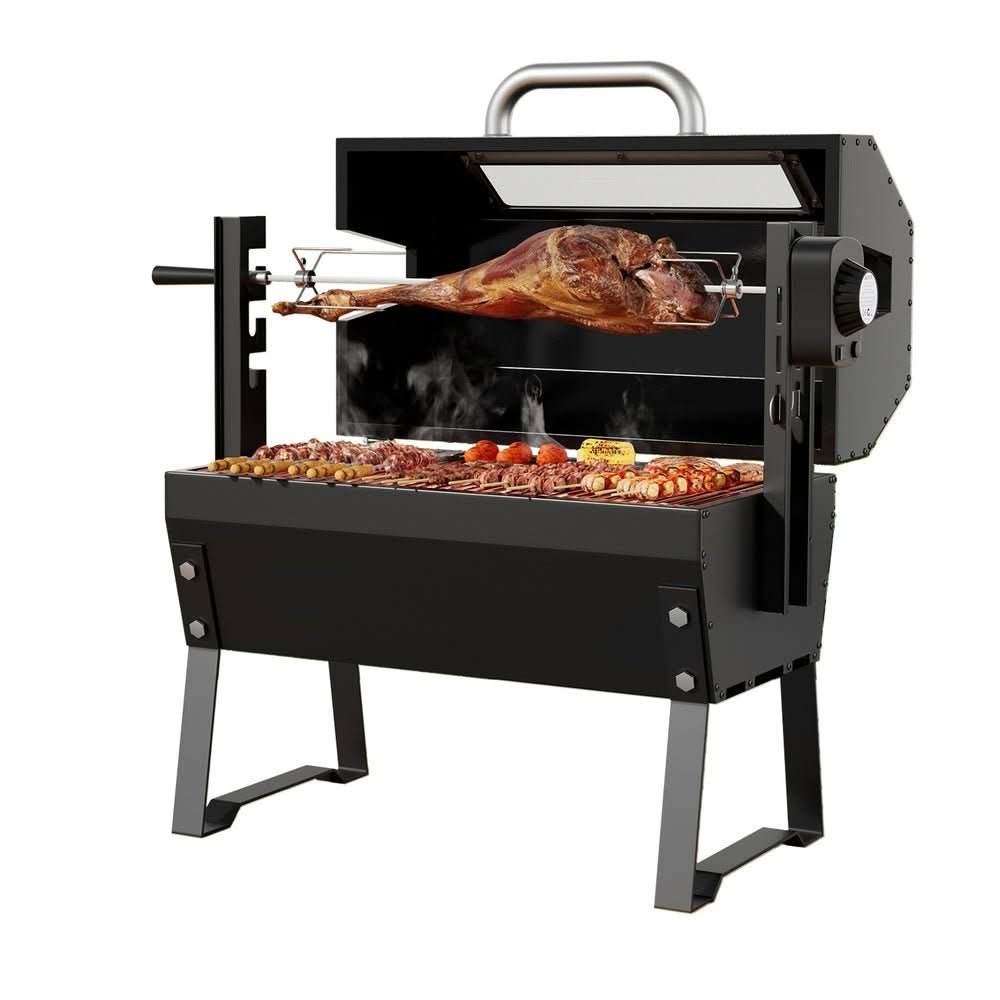 Grillz BBQ Charcoal Electric Smoker Roaster