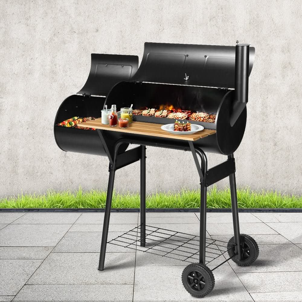 Grillz 2-in-1 Offset Charcoal Smoker