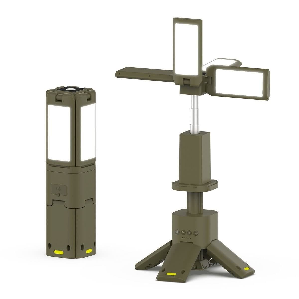 High-capacity LED camping lantern with power bank function