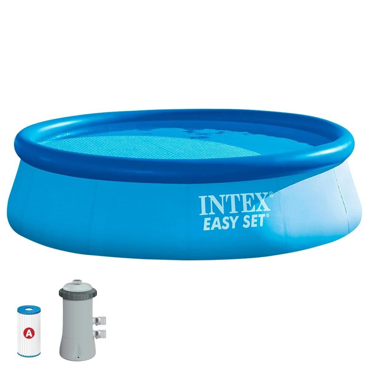 Intex Easy Set round above ground pool with filter pump