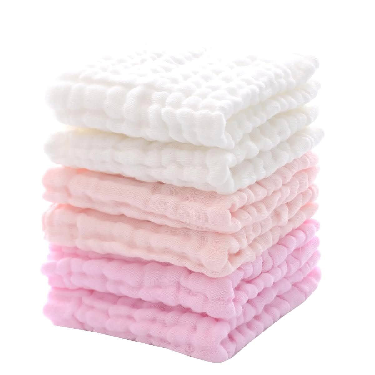 MUKIN Baby Washcloths and Burp Cloths