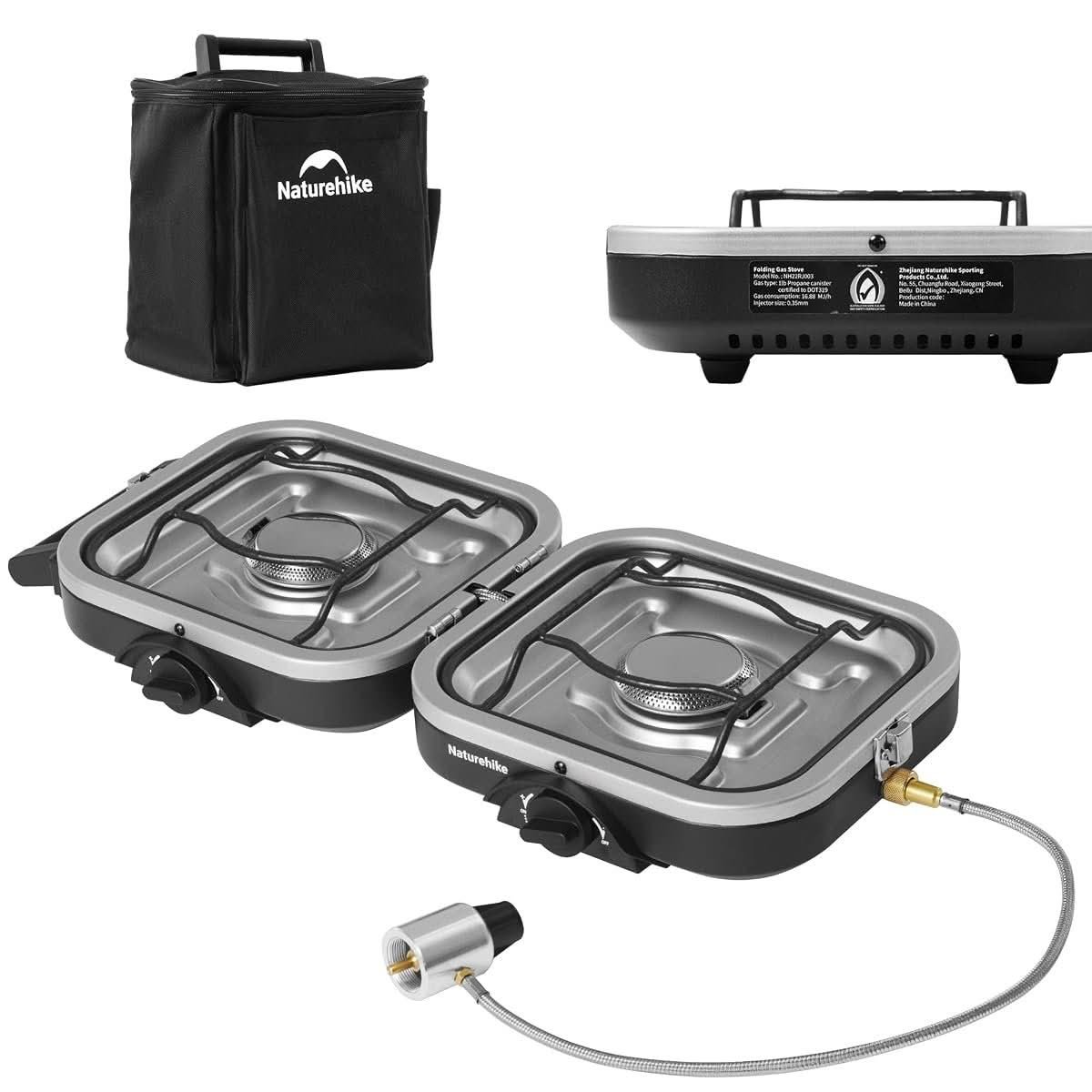 Naturehike folding two burner propane camping stove