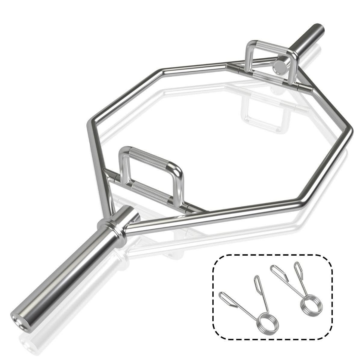 142cm Olympic hex trap bar with foldable handles