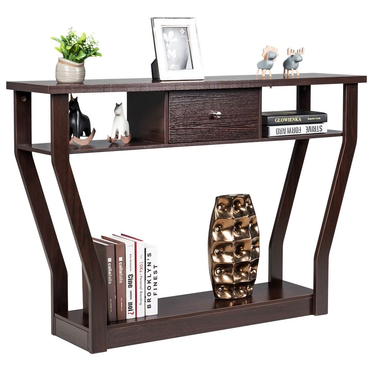 Modern Entryway Console Table with Storage Drawer