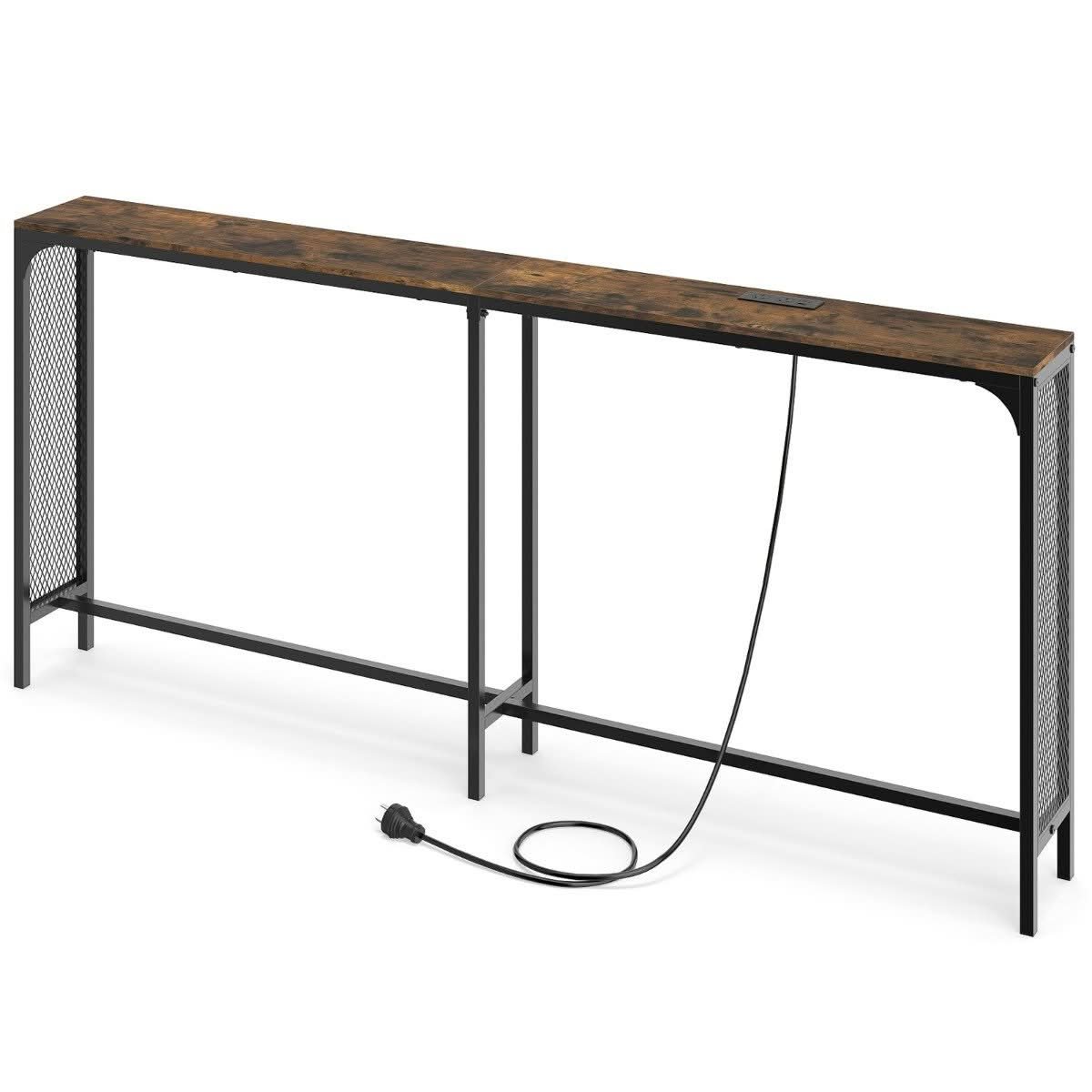 180cm Extra Long Console Table with Power Outlet