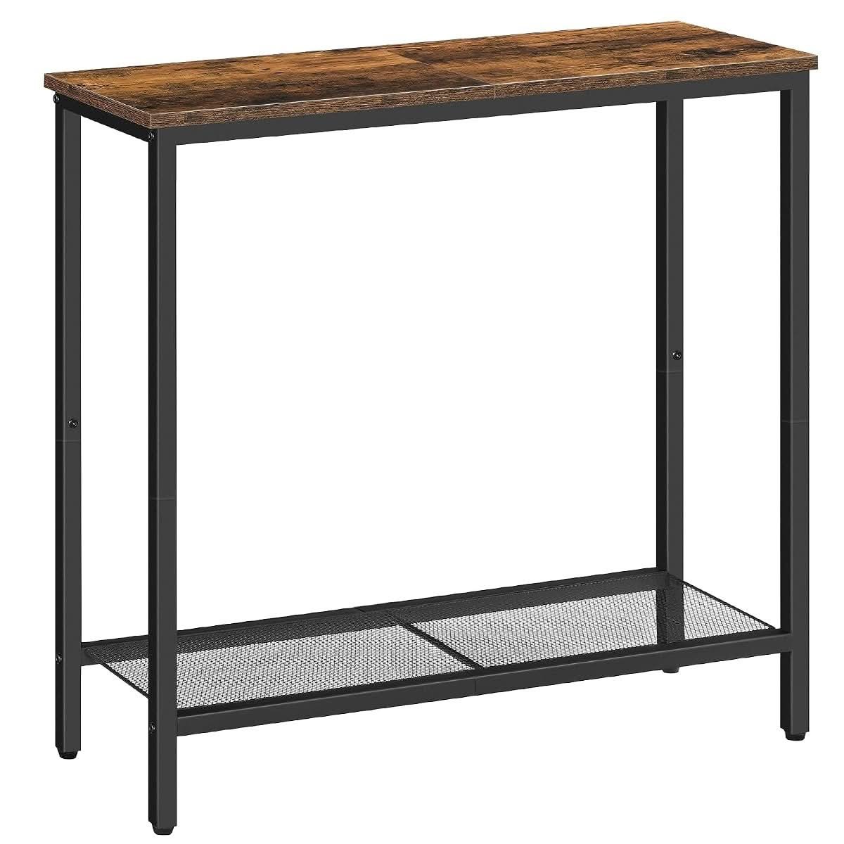 HOOBRO Narrow Console Table with Open Shelf