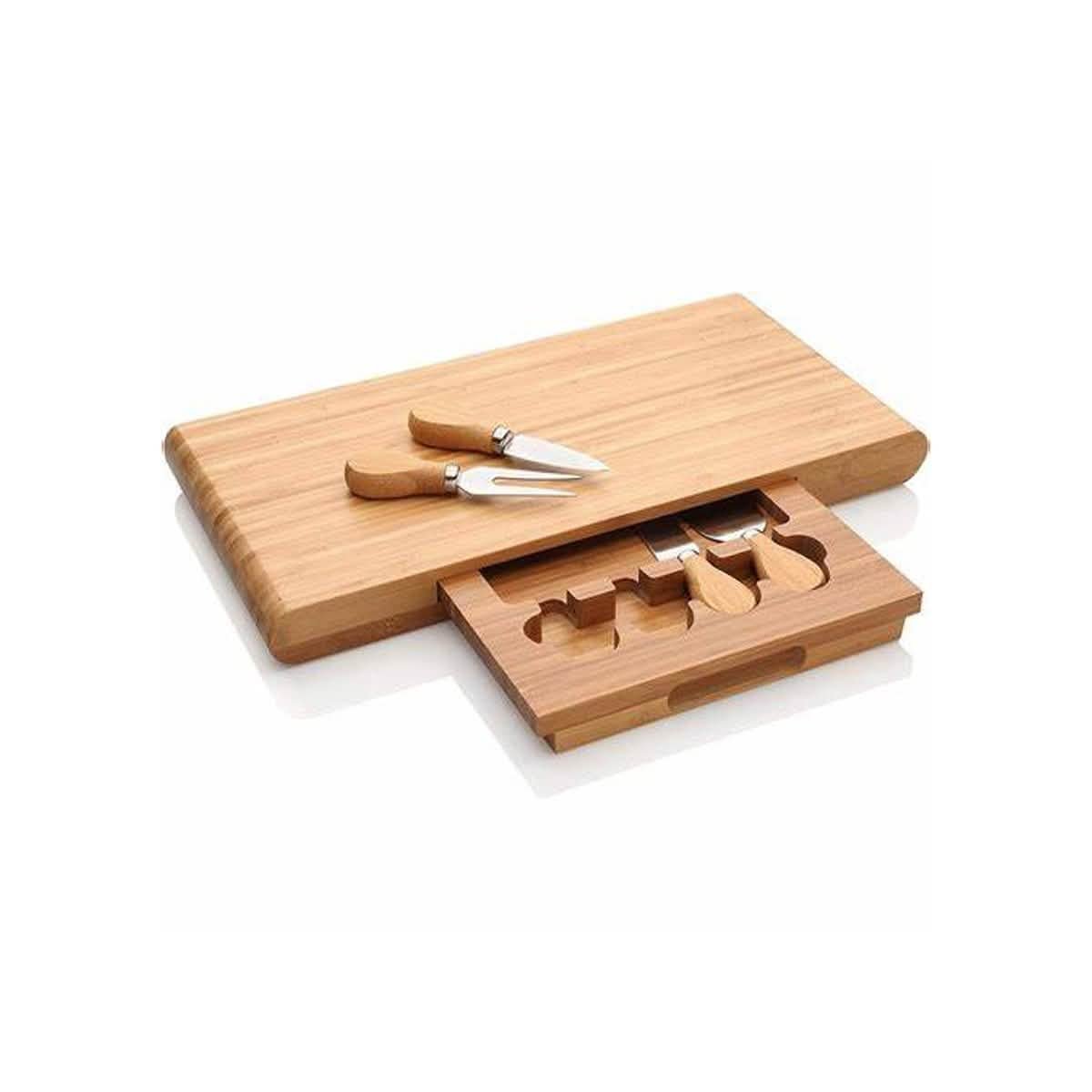 Stanley Rogers Bamboo Cheese Set with Drawer
