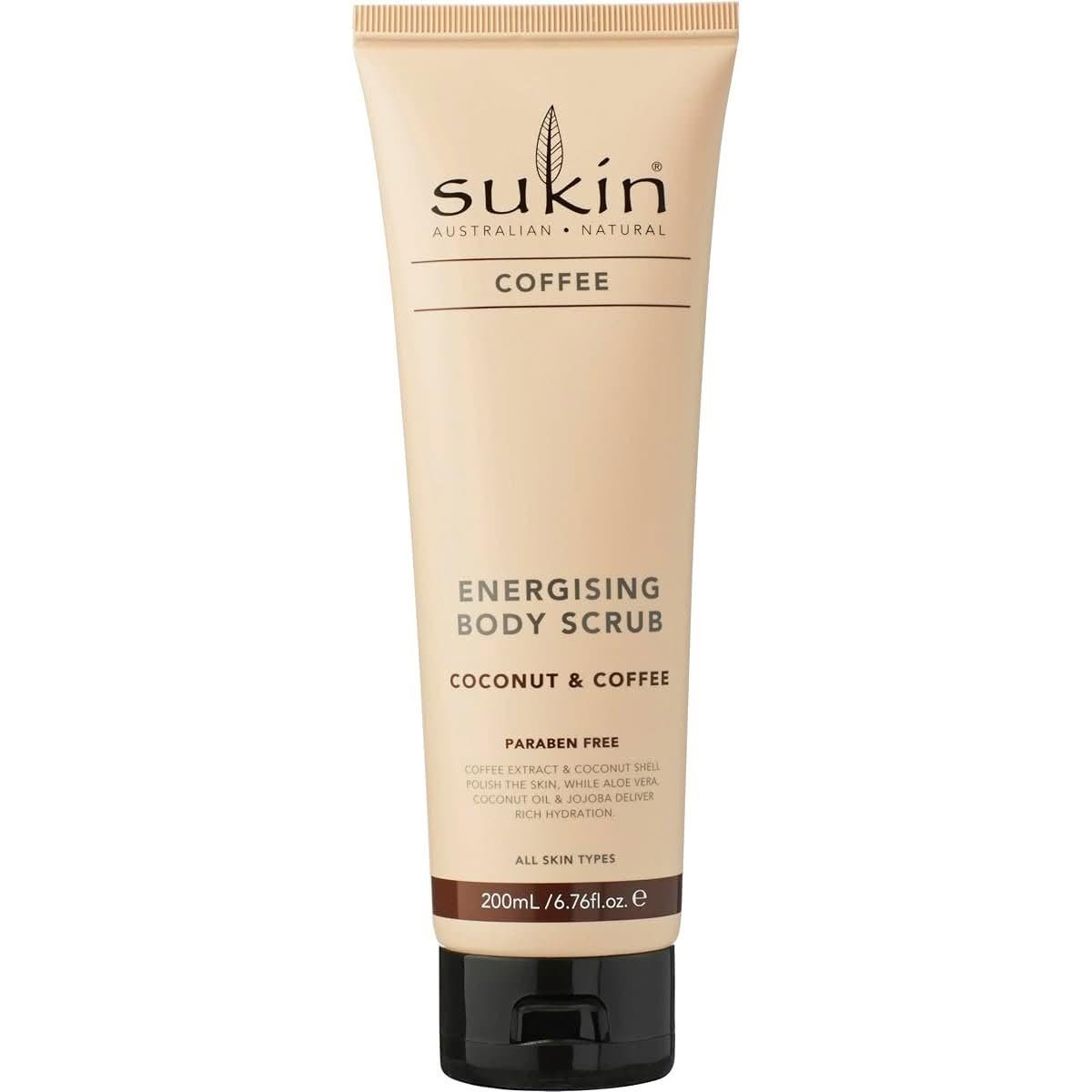 Sukin Energising Body Scrub Coconut and Coffee