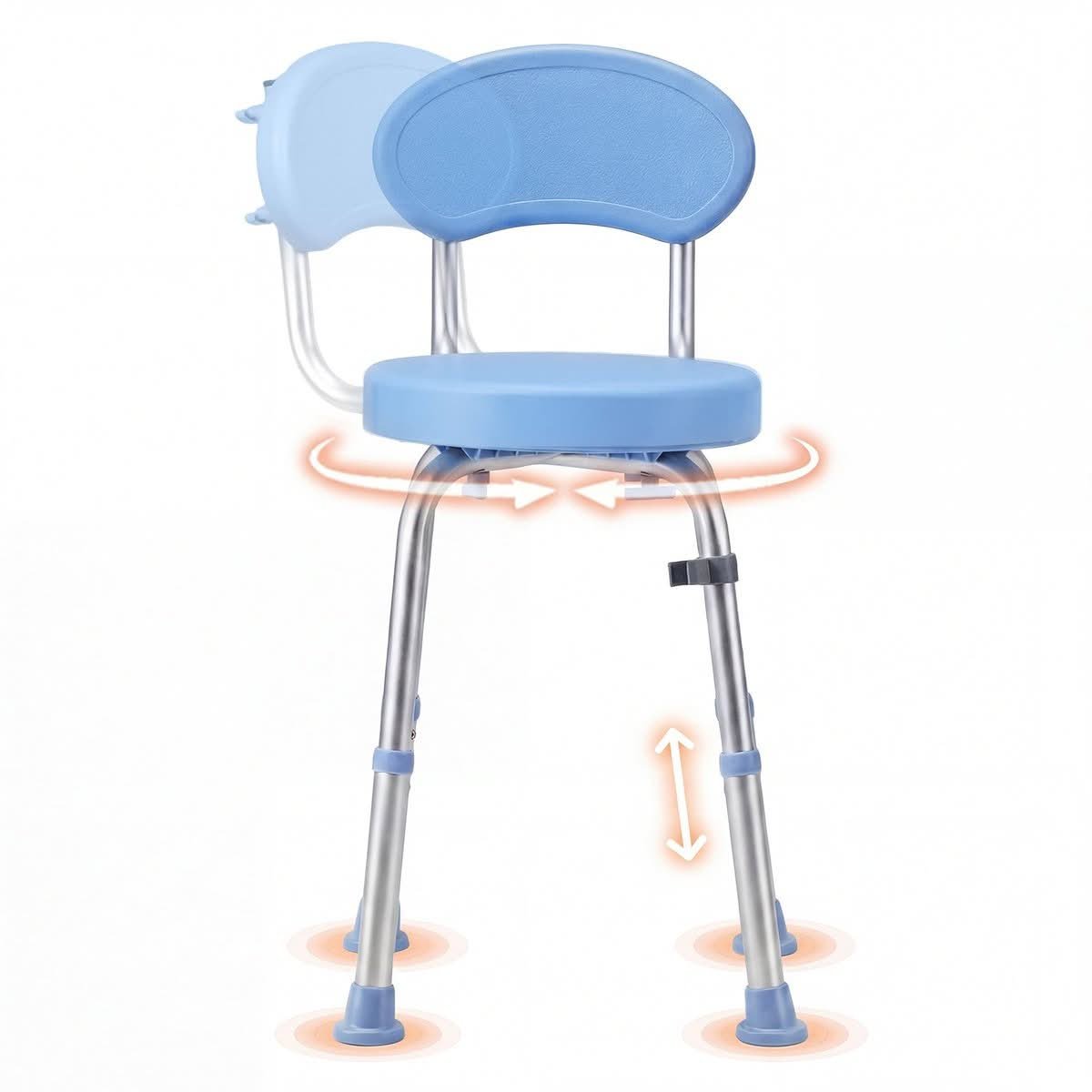 360-Degree Swivel Shower Chair