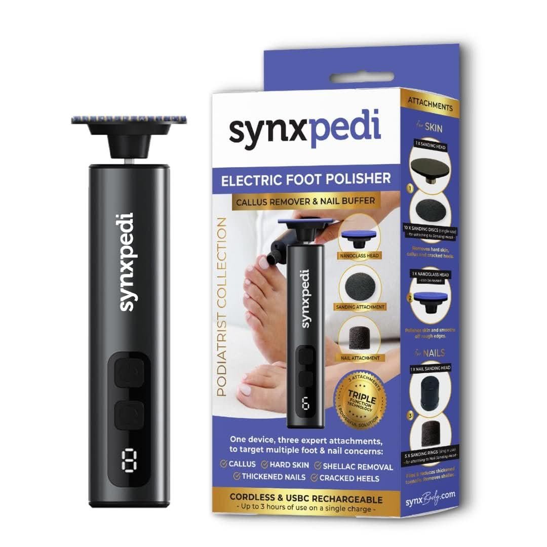 Synxpedi 3-in-1 Electric Foot Polisher