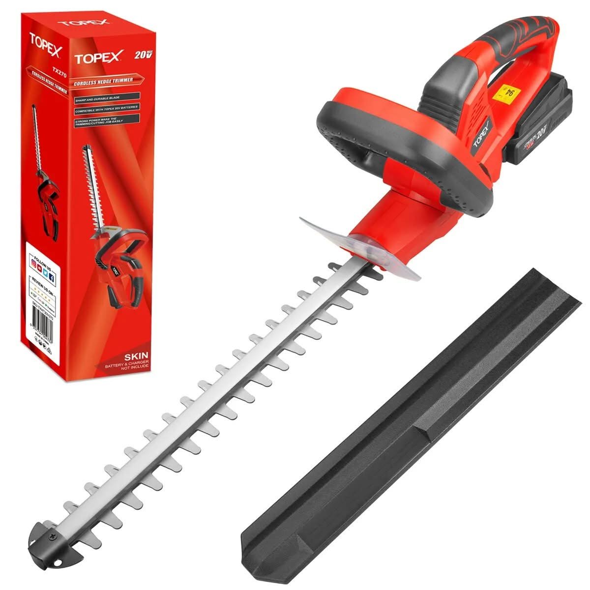 TOPEX 20V Cordless Hedge Trimmer