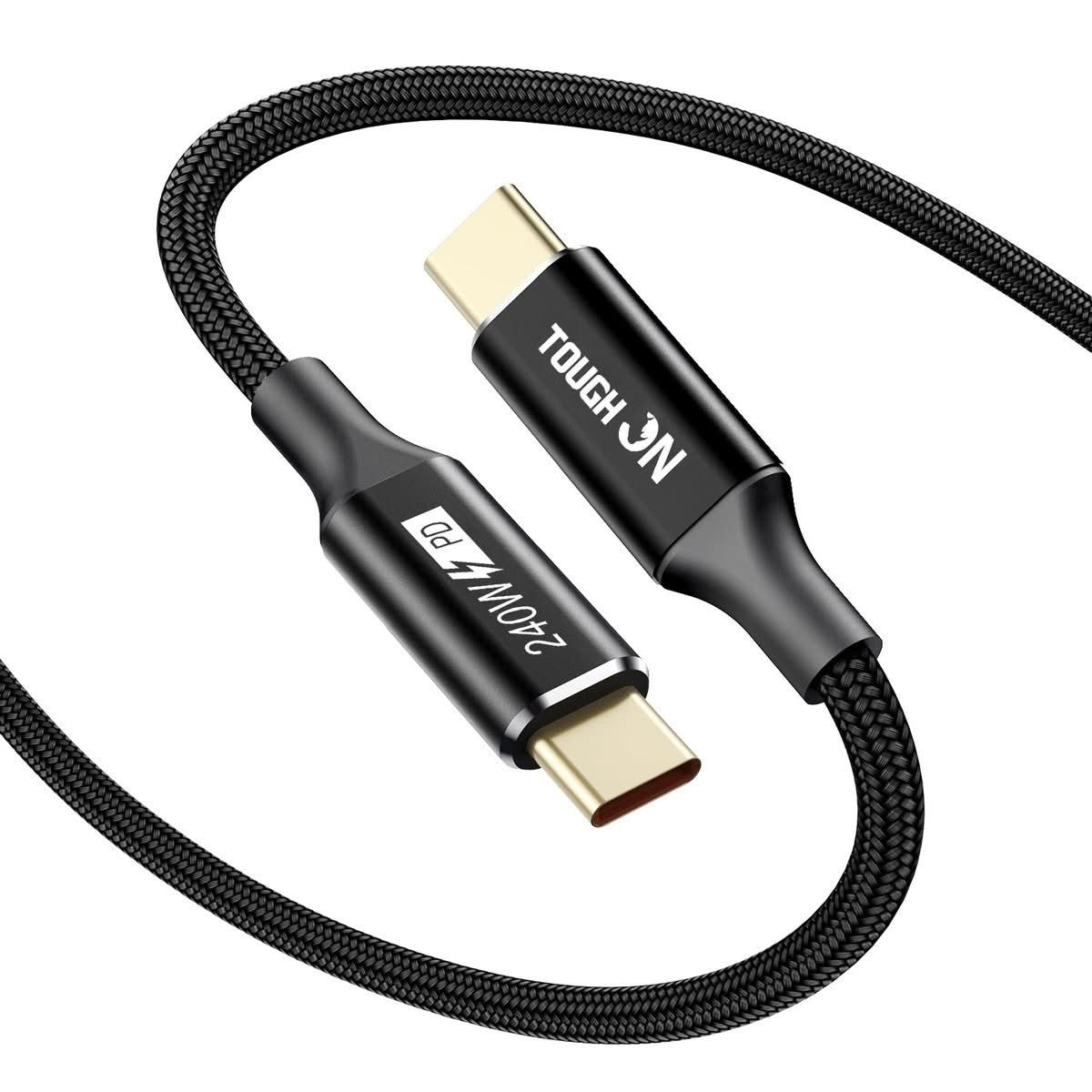 Tough On 240W USB-C to USB-C Nylon Braided Cable