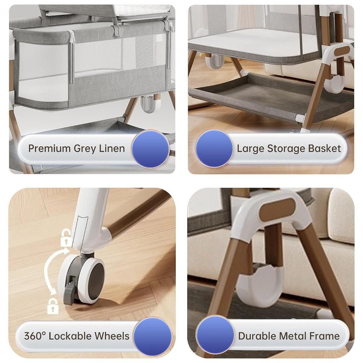 WinkleStar premium linen bedside sleeper