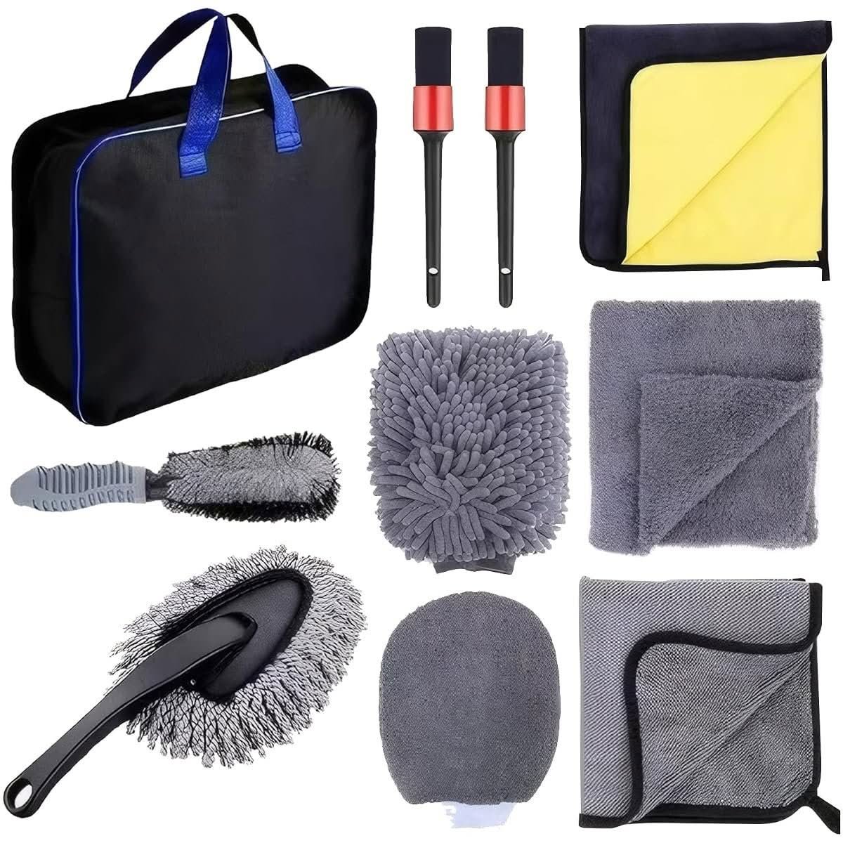 COZY CORE 10-piece car wash kit with storage bag