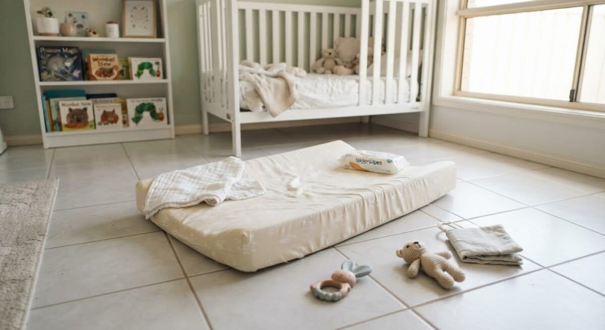 Close-up of the best changing mats available in Australia, showing their design and texture.