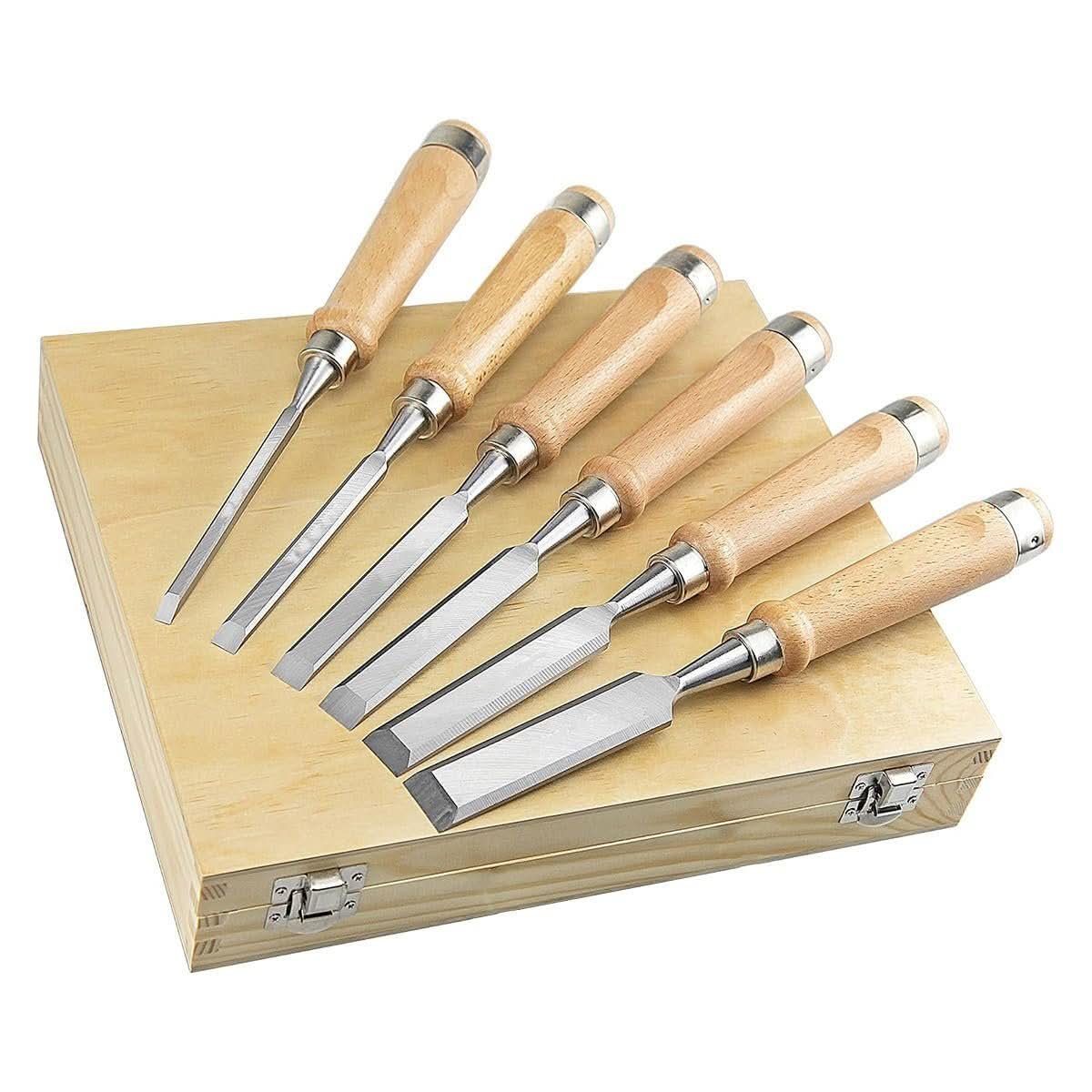 AIMALL 6-Piece Woodworking Chisel Set chisel set