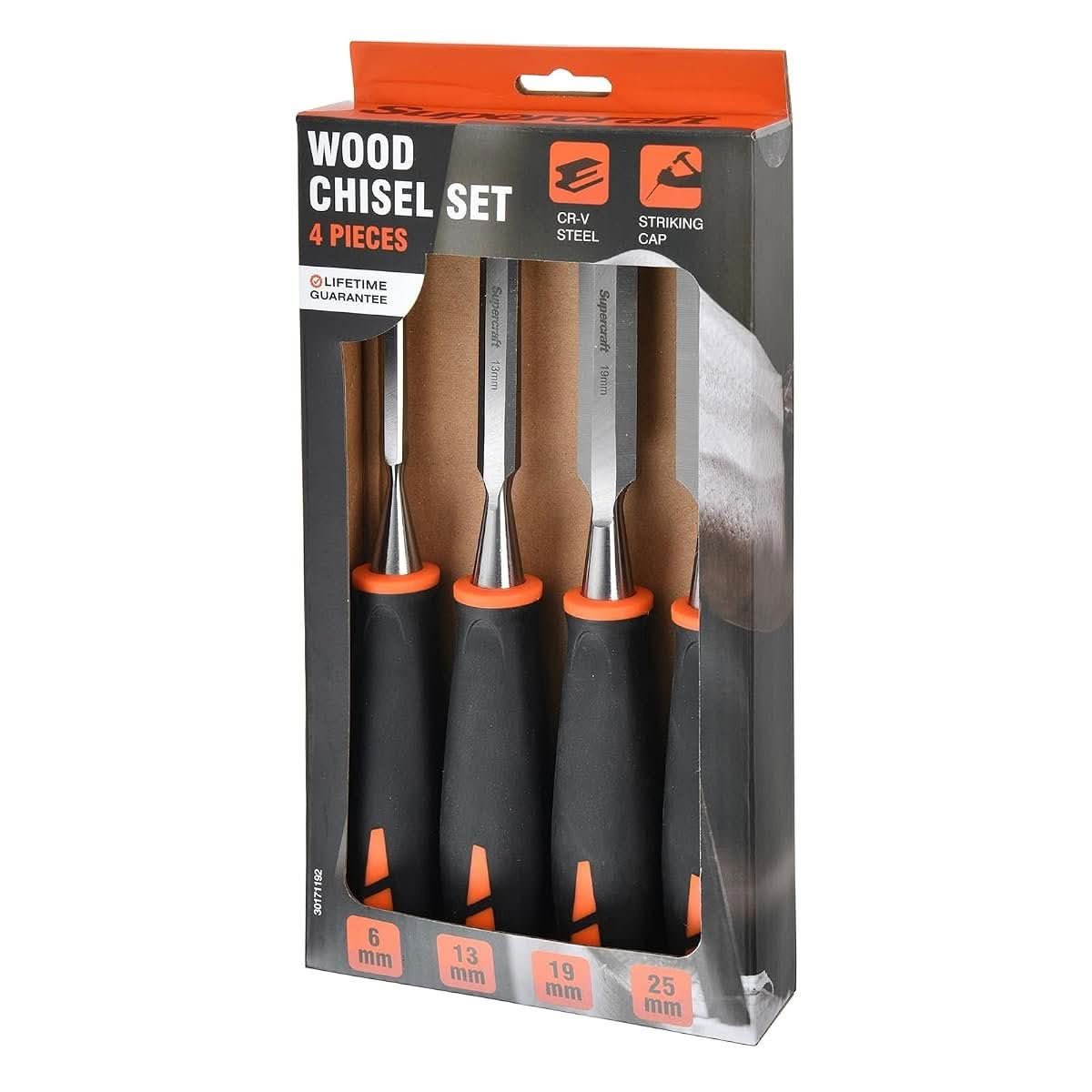 Supercraft Wood Chisel Set 4pce chisel set