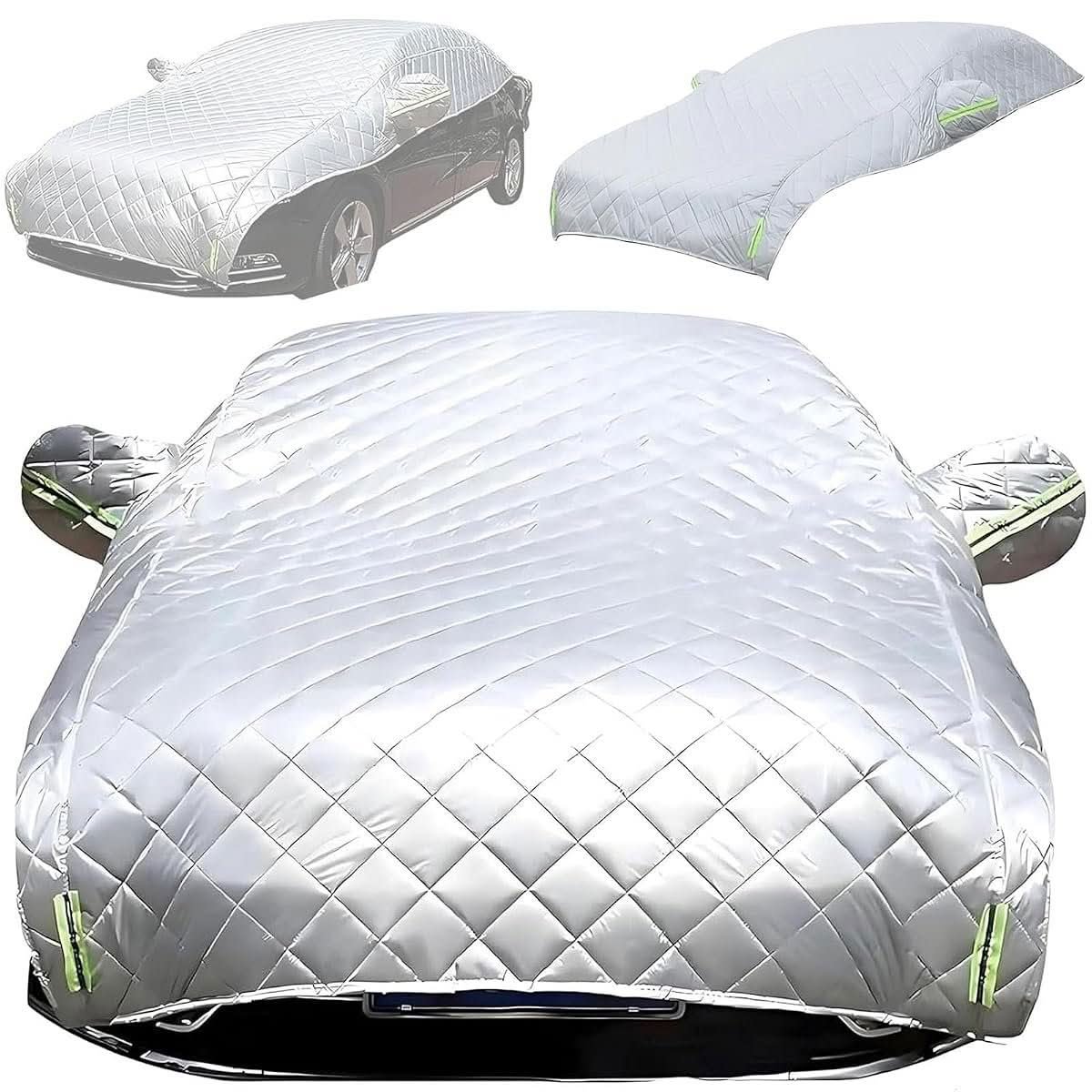 5-layer hail protector car cover in silver, XL size