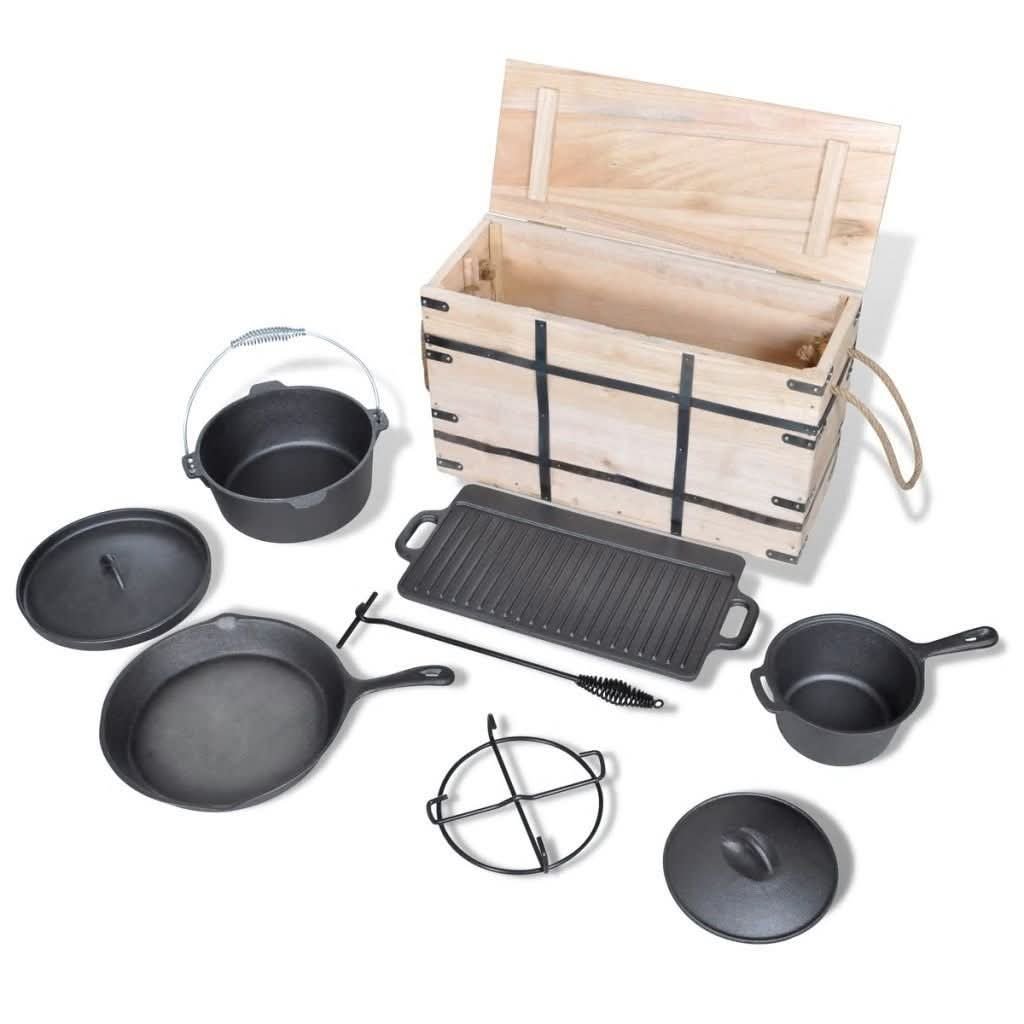 9-Piece Cast Iron Cookware Starter Set