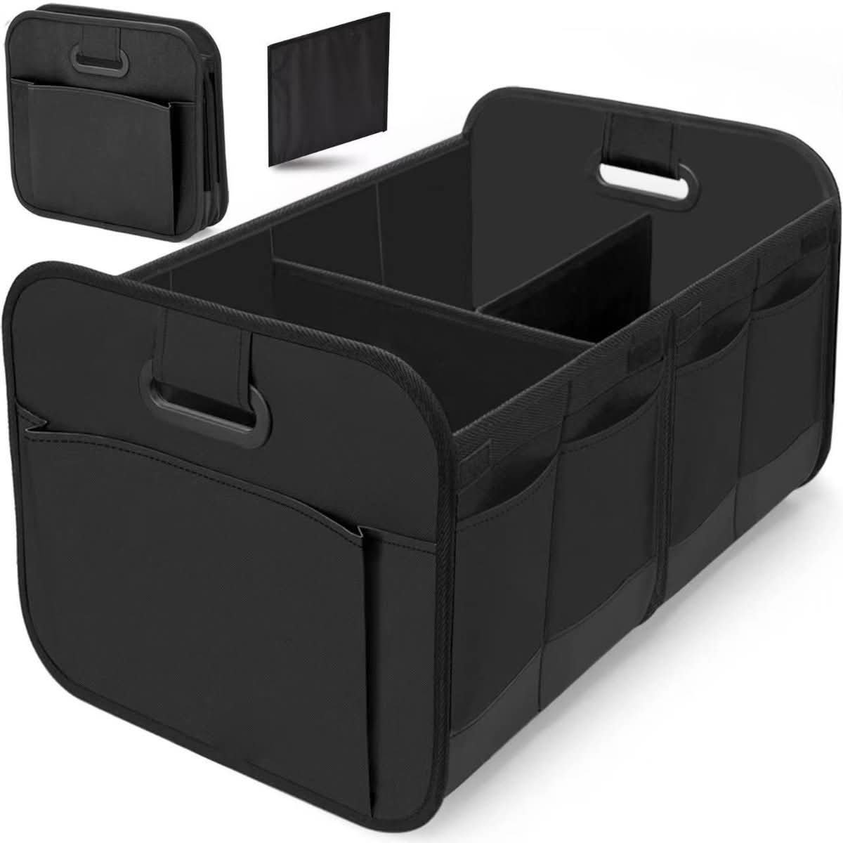 Foldable oxford cloth trunk storage box with multiple compartments