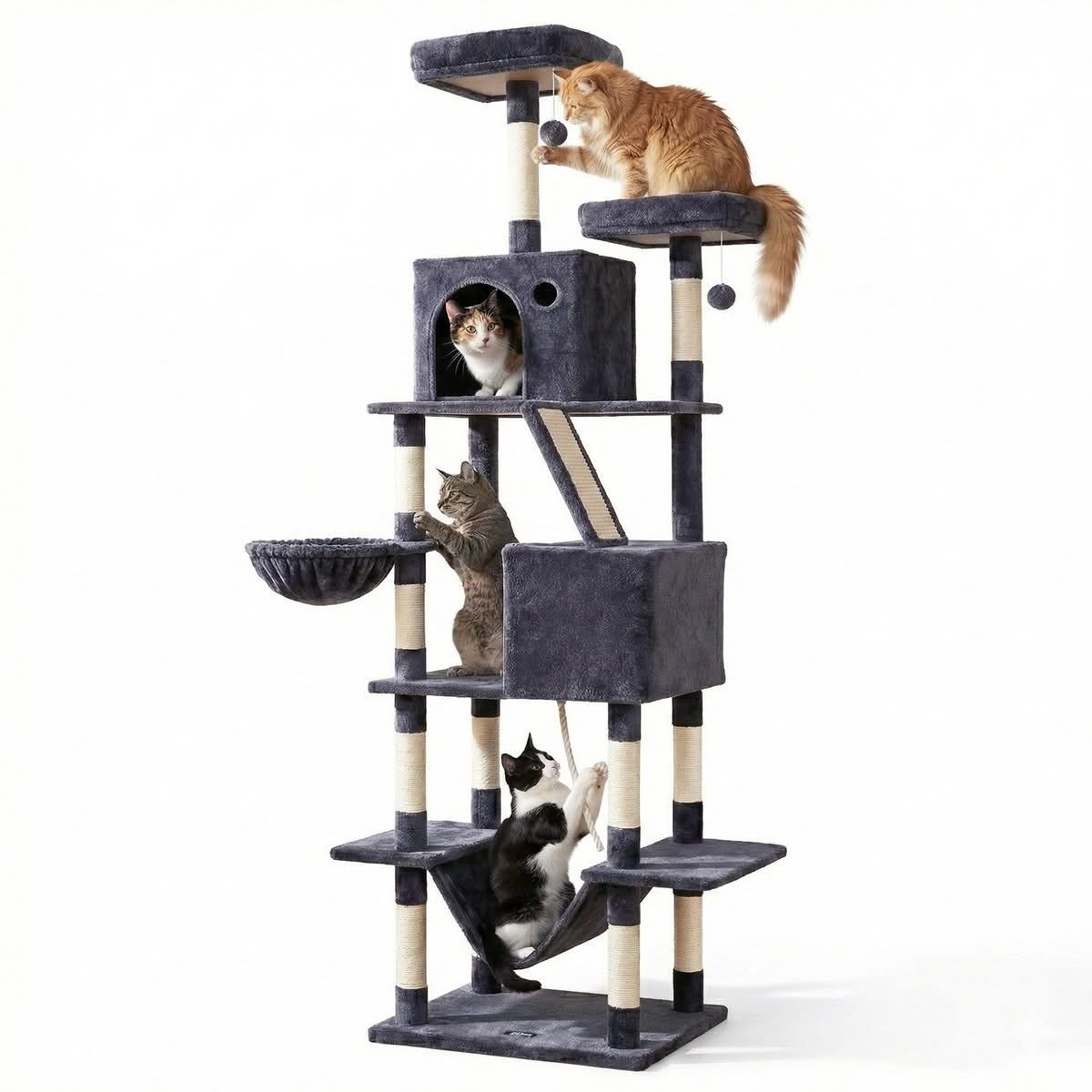 206cm Large Freestanding Cat Tower
